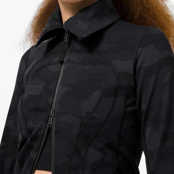 Lululemon In Stride Jacket Heritage 365 Camo Deep Coal Multi Size 4 - Picture 8 of 10